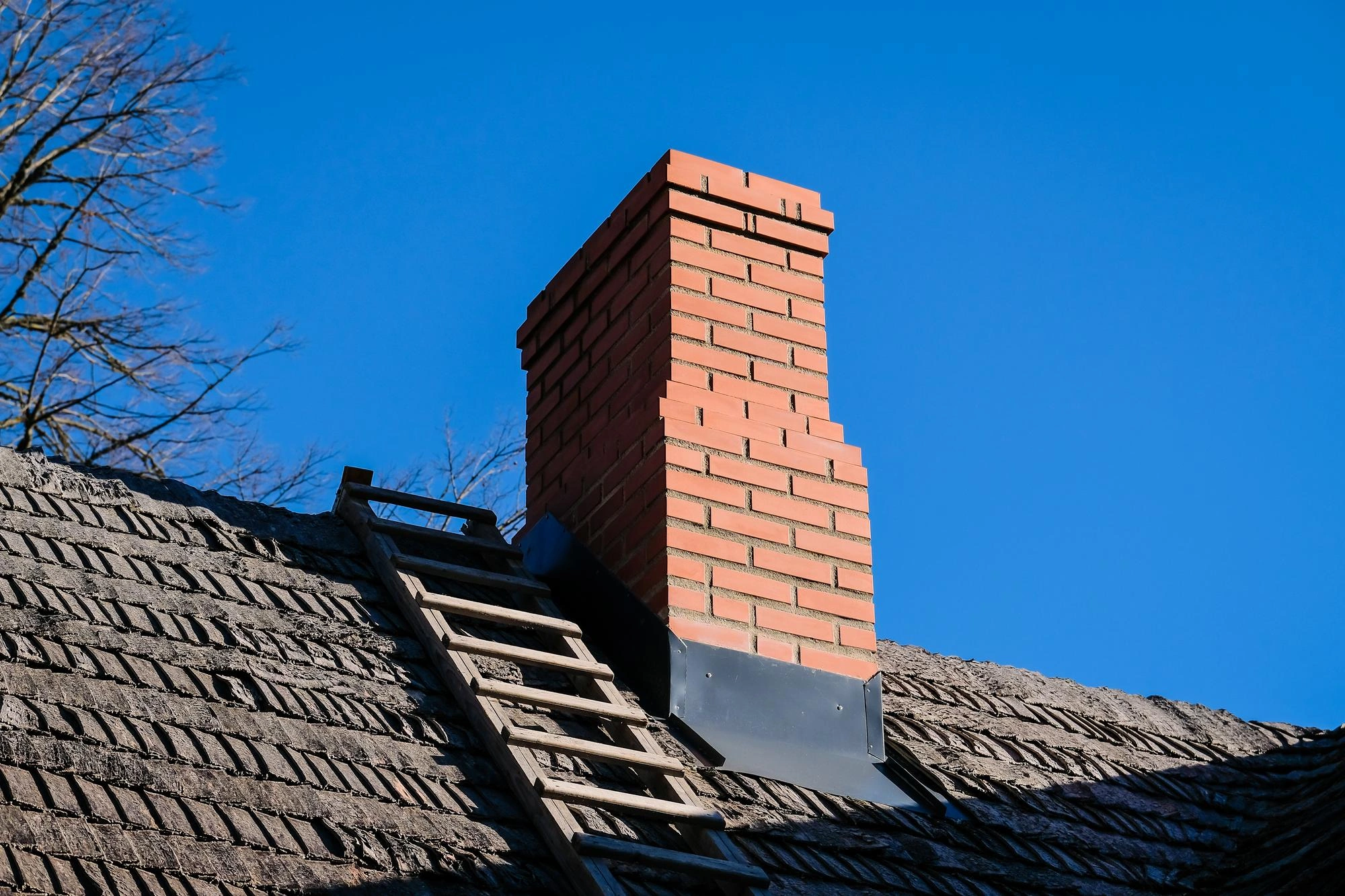Cheminée rénovée